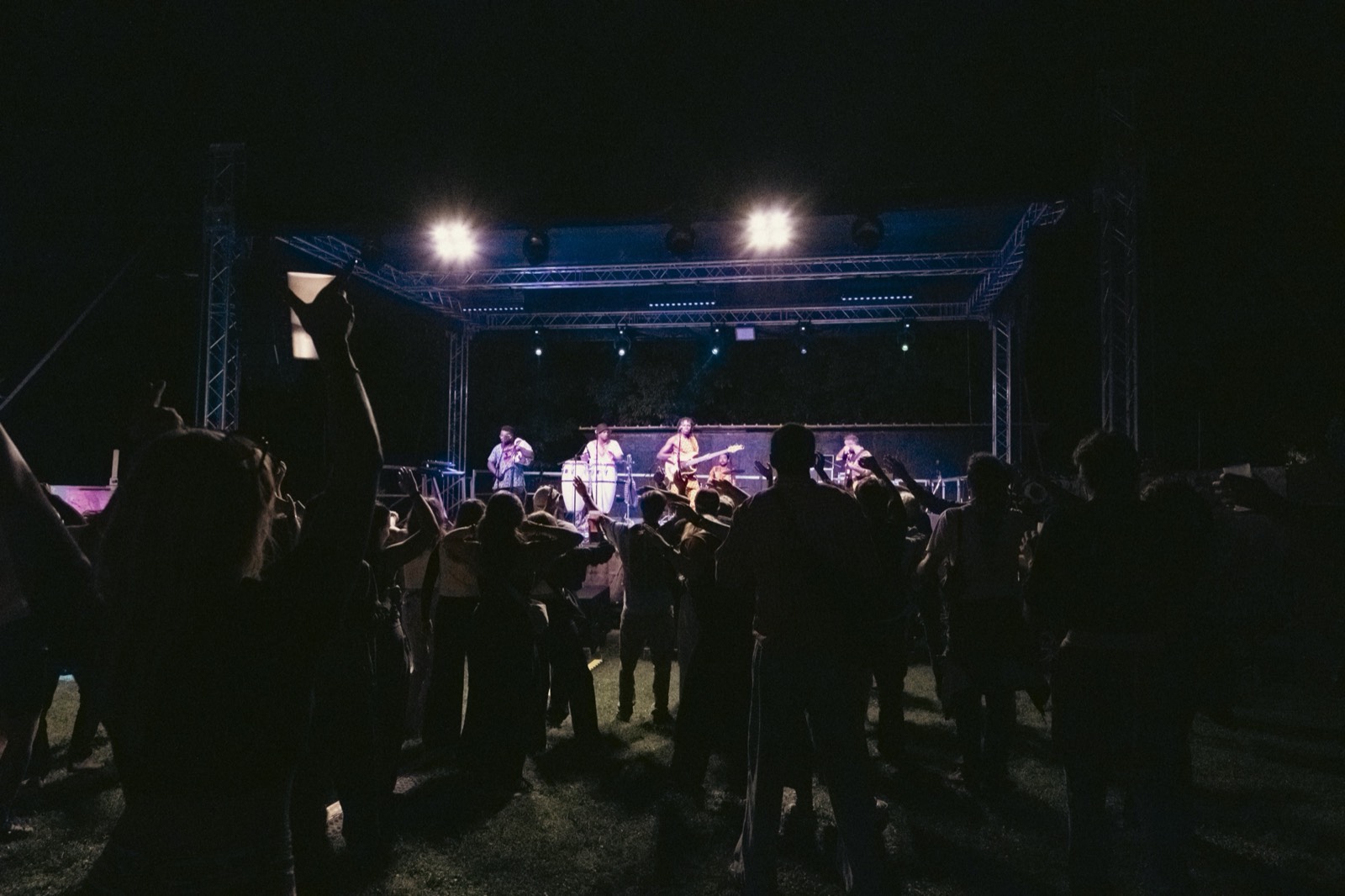 Palco centrale nella notte