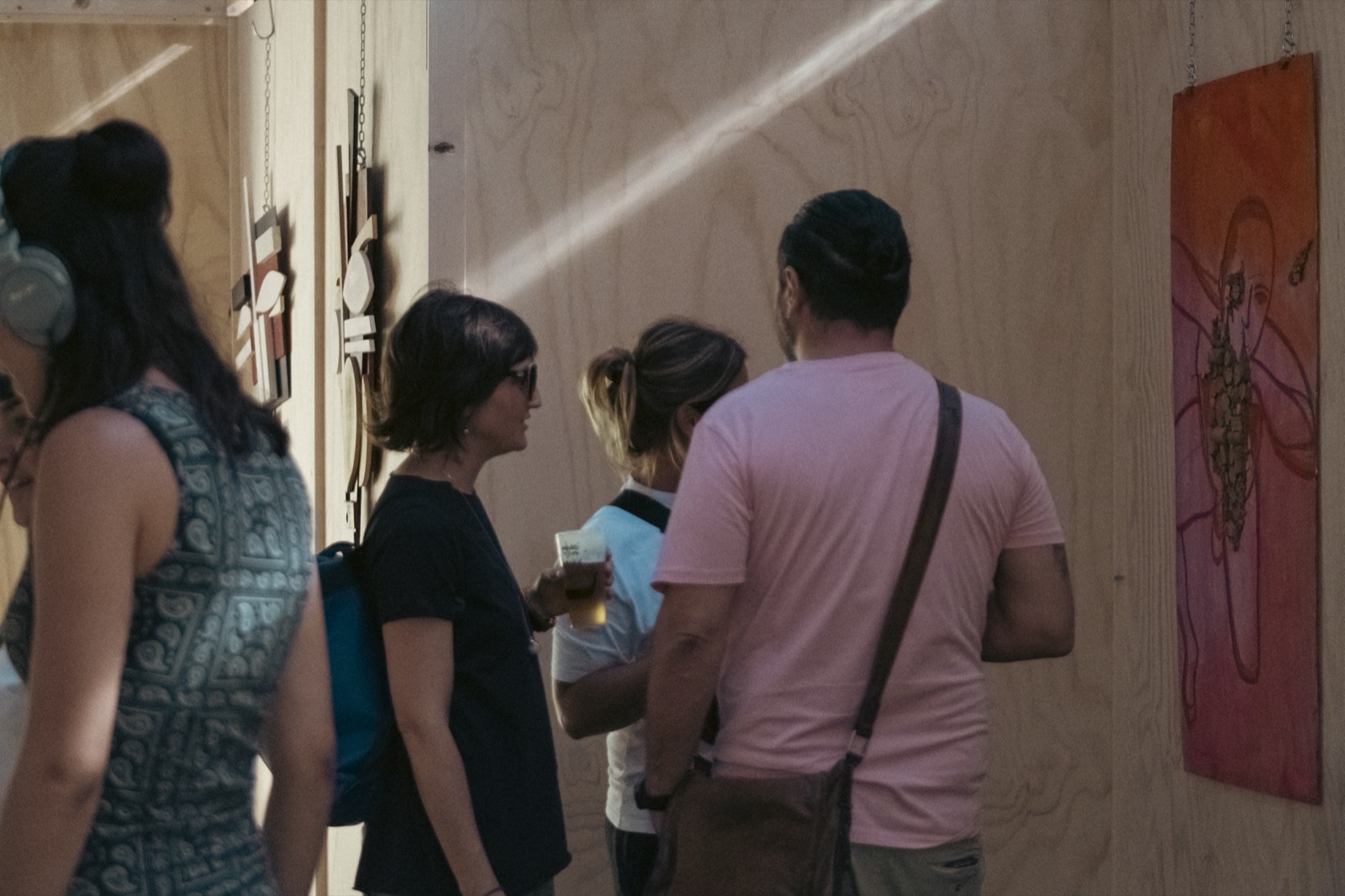 Visitatori all'Errante Art Container